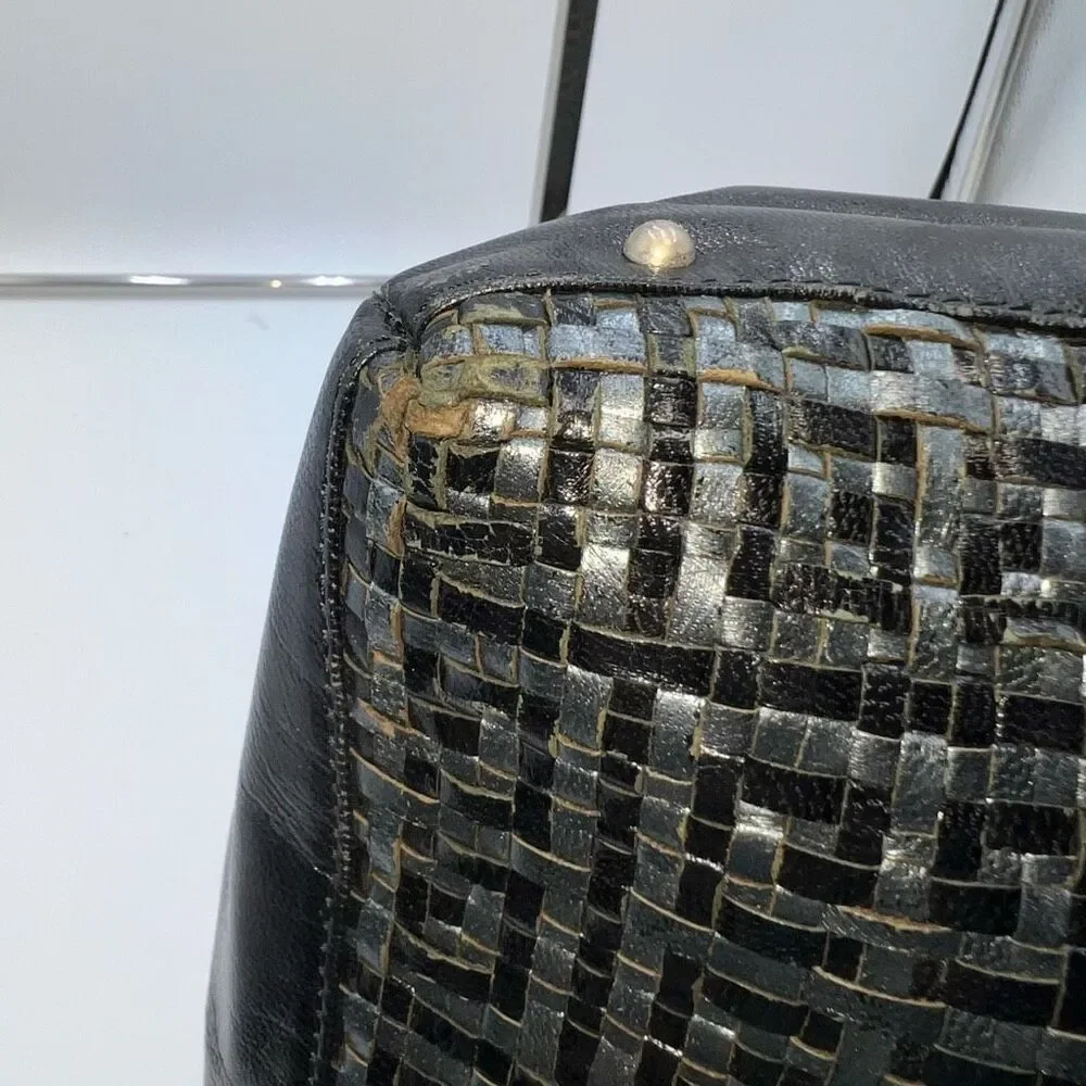 Givenchy Vintage Woven Signature with Acrylic Handles